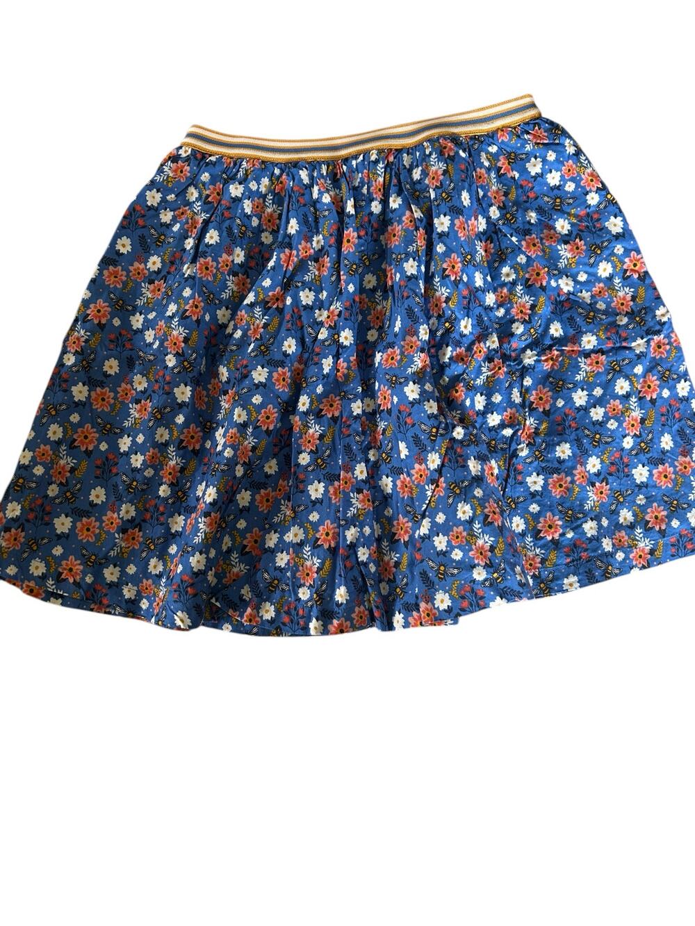 Fatface blue floral skirt size 10-11